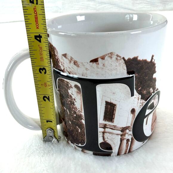 2007 TEXAS Alamo Steer Oversized Jumbo Raised Letter 3D Americaware Mug Cup - Picture 8 of 8